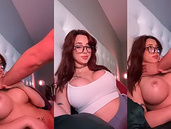 Karli Mergenthaler's ginormous knockers and undecorated tiktok will make you spit with desideratum