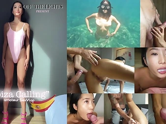 LonelyMeow's kinky trip in Spain ends with hot sex & cumshot!