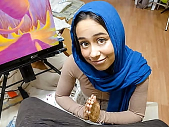 Donnie Rock's Stepsis in hijab gives him the ultimate gratification - Hijablust