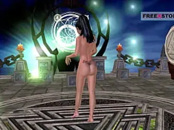 Observe this gorgeous Indian babe in Three dimensional toon take on numerous poses in a super-steamy 3 way