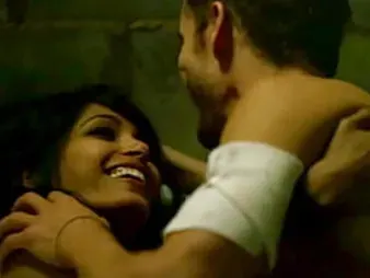 Watch this hot Indian actress get her mature snatch romped in F-Pinto-Naked Hollywood clip