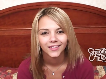 Observe Ashlynn Brooke's debut porno vid as she takes on a thick shaft in POINT OF VIEW