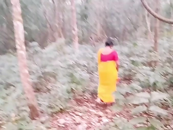 Stepmother with good-sized caboose & boobies takes a rock-hard boinking in the forest