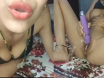 Witness Diya dearly dual jack stay away from with her electro-vibrator - sizzling Indian stunner