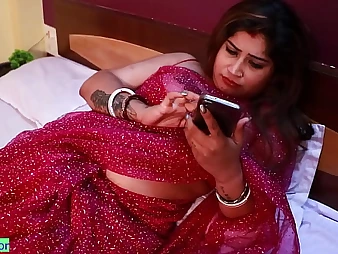 Indian Bhabhi Astounding Hdoyel gets her XXL boobies plus cock-squeezing vagina packed with jizz during a hellacious Desi pulverize-a