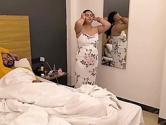 Obese desi pricey Puja gets her cooch slurped & frowardness porked hither the morning