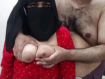 Sobia Nasir gets her Pakistani step-parent's disturb abiding schlong in her Hijaab