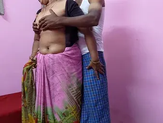 Indian Desi mam with socking tits devours her own pussy and gets creampied