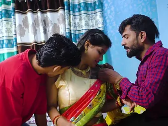 Desi Aunty Hard-core Screw with 2 Locals: A Desi MILF and will not hear of Desi MILF Pty