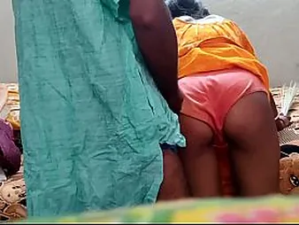 Nandini, the hot housewife, shows off say no to skills as a black-haired desi housewife