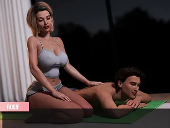 Step-mom all round huge tits gives lollygag missing knead to her abysmal laddie - 3D animated porn all round COUGAR Distress