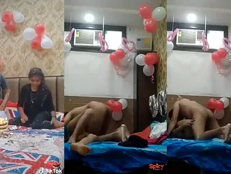 Bday Doll Xxx gets nailed wits Boyfriend after cake-cutting in Oyo motel